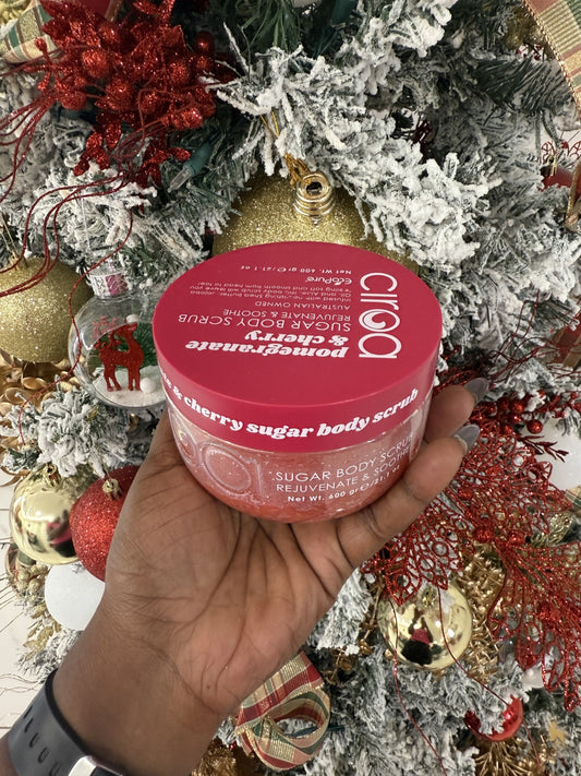 Ciroa Pomegranate & Cherry Sugar Body Scrub- 21.1 oz