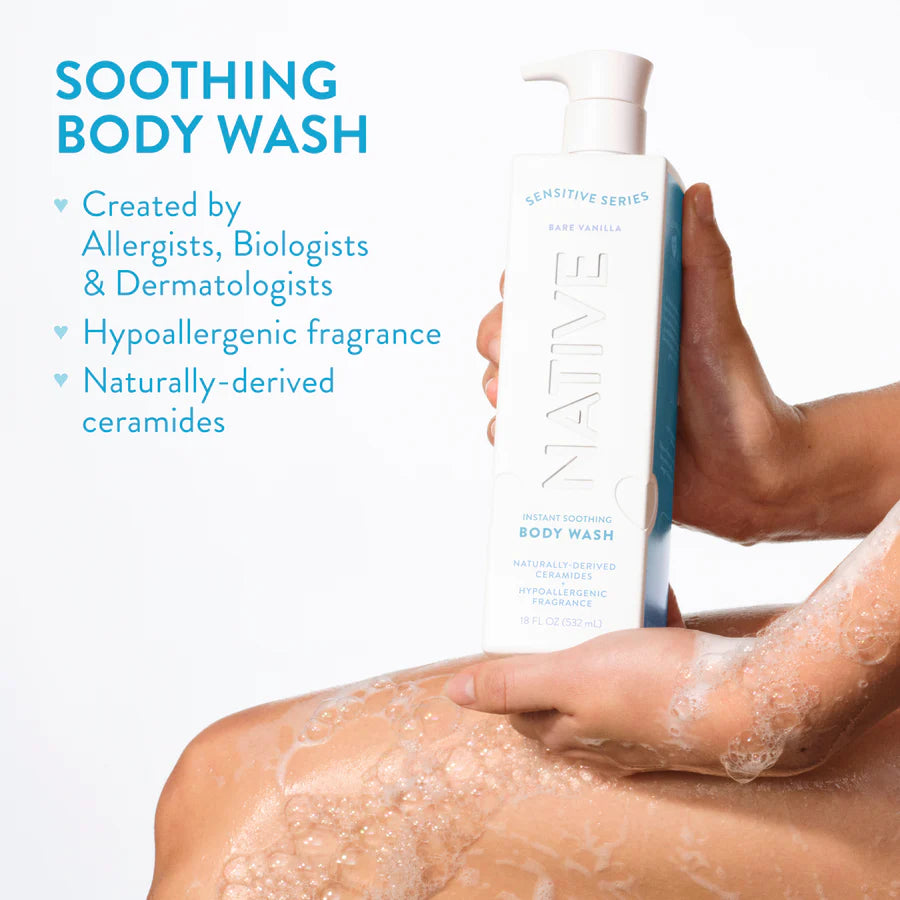 Native Sensitive Series: Body Wash Soothing Bare Vanilla