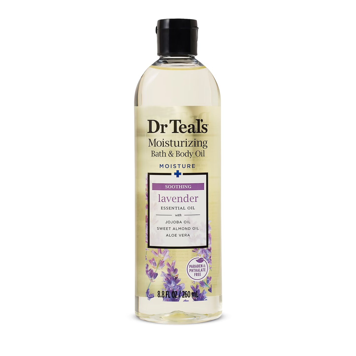 Dr. Teals Moisturizing Bath & Body Oil- Soothing Lavender Essential Oil 8.8 fl oz