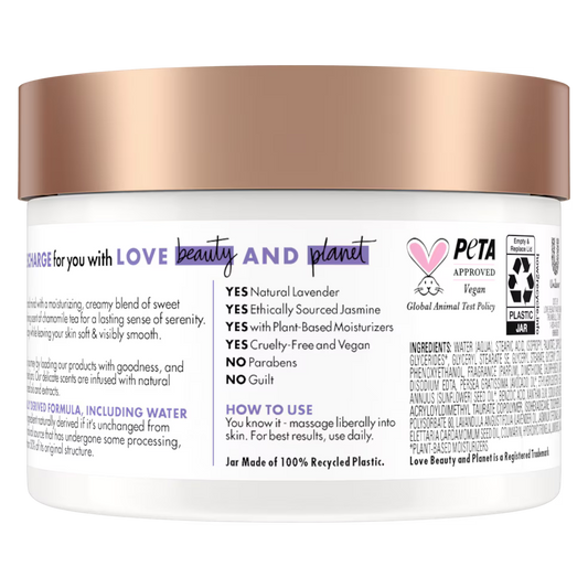 Beloved Lavender & Chamomile Body Cream (Vegan)- 10 oz