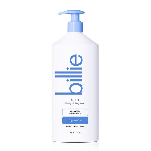 Billie Sensi Ultra-gentle body lotion- 18 fl oz (Vegan+Cruelty-free)