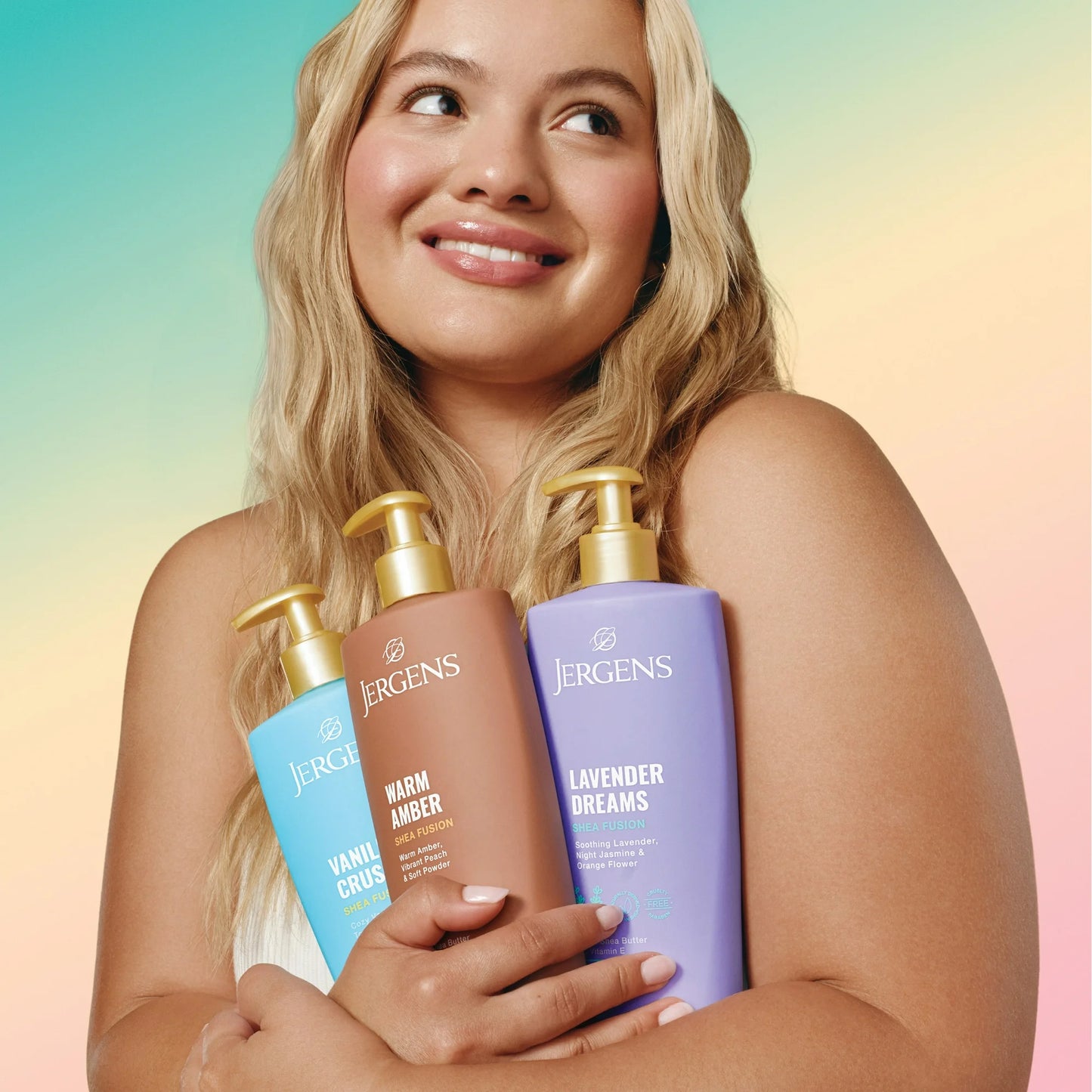 Jergens Shea Fusion Lavender Dreams Scented Body Lotion, Moisturizer for Dry Skin, 14 fl oz