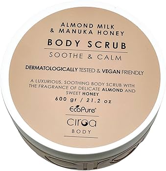 Ciroa Almond Milk & Manuka Honey Body Scrub - (Australian Owned) 21.1 OZ
