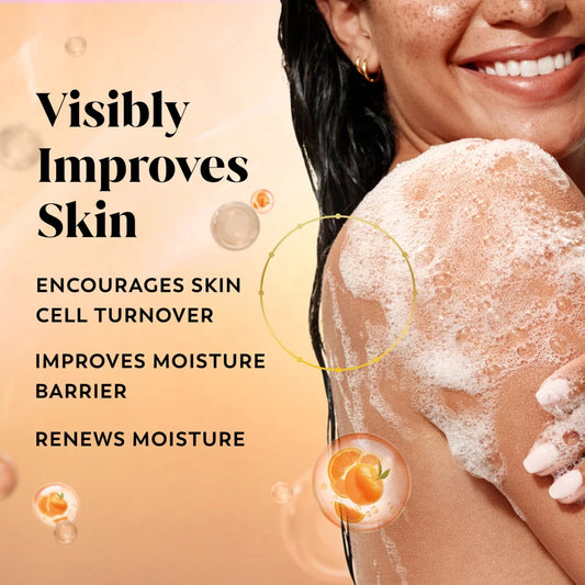 Olay Intensely Hydrating Body Wash with Hyaluronic Serum Complex, Mandarin Fizz Scent, 20 fl oz