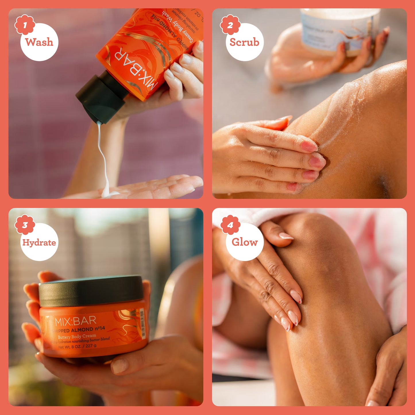 MIX:BAR Whipped Almond Body Wash 16 FLozs