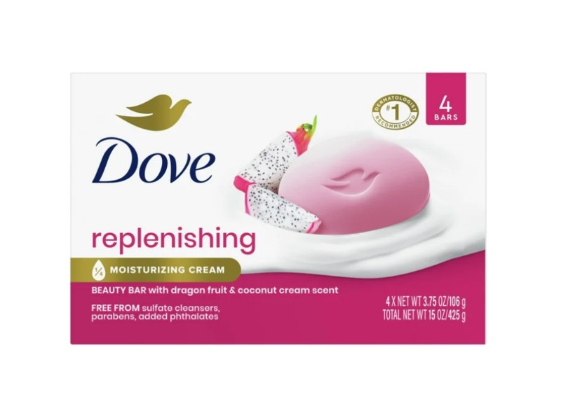 Dove Replenishing Soap Bar (Pack of 4)