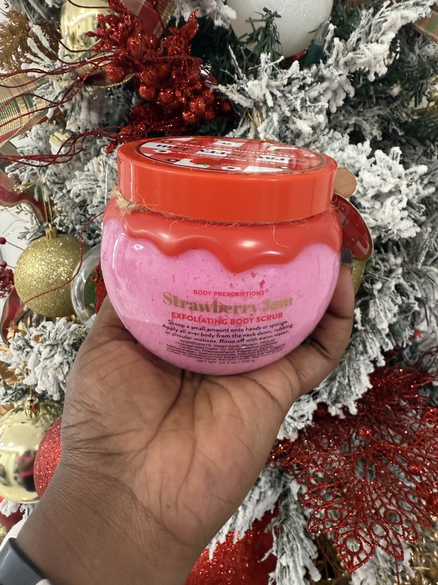 Body Prescriptions Strawberry Jam Exfoliating Body Scrub- 24.7 oz