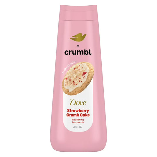 Dove x Crumble Strawberry Crumb Cake Body Wash- 20 FL OZ