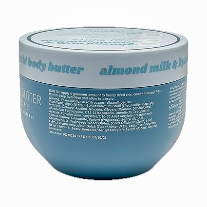 Ciroa Almond Mils & Hyaluronic Body Butter Hydrate (Australian Owned) - 15.8 OZ