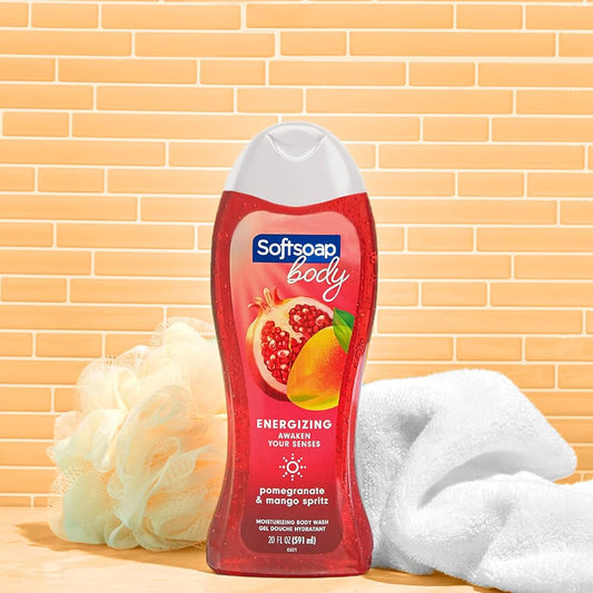 Softsoap Energizing Pomegranate & Mango Spritz- 20 fl oz Body Wash