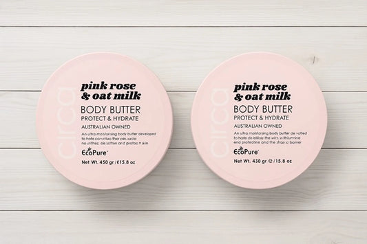 Ciroa Pink Rose & Oat Milk Body Butter- (Australian Owned) 15.8 OZ