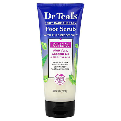 Dr Teals foot care therapy foot scrub with pure epsom salt