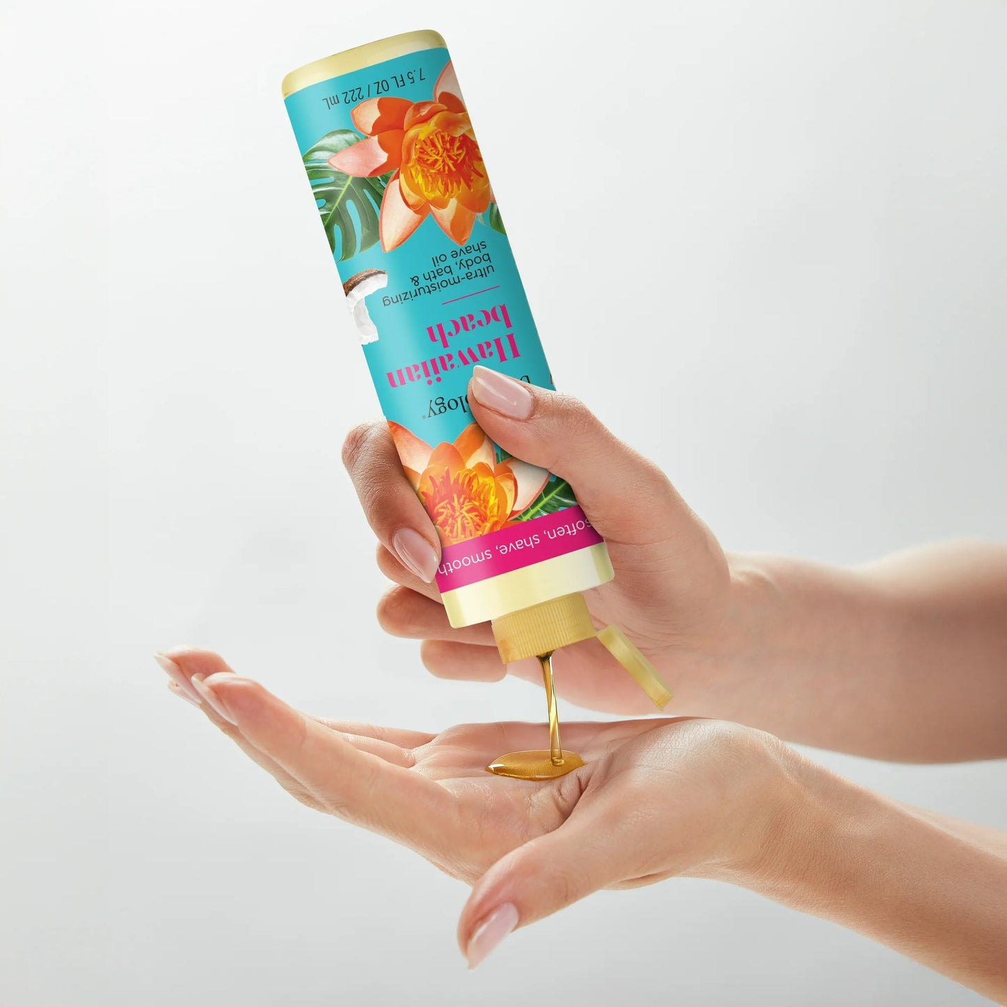 Bodycology Ultra Moisturizing Body, Bath & Shave Oil, Hawaiian Beach, 7.5 fl oz