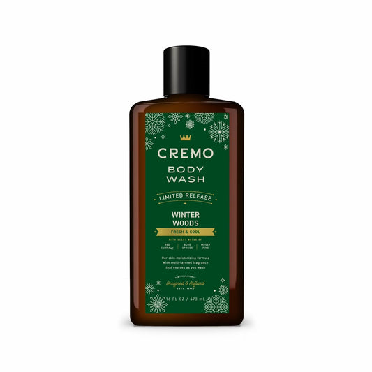 Cremo Men's Holiday Body Wash, Winter Woods, 16 fl oz