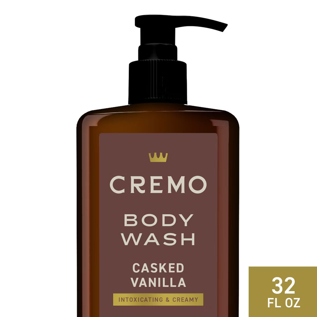 Cremo Body Wash - Casked Vanilla - 32 fl oz: Liquid Pump Bottle, For Normal to Dry Skin, Whole Body Cleansing