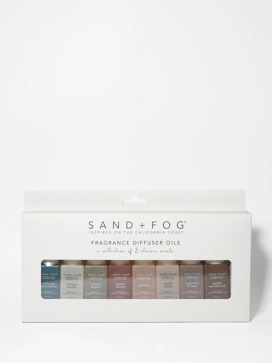 Sand + Fog (8 Pack of 10 ml Fragrance Diffuser Oils)