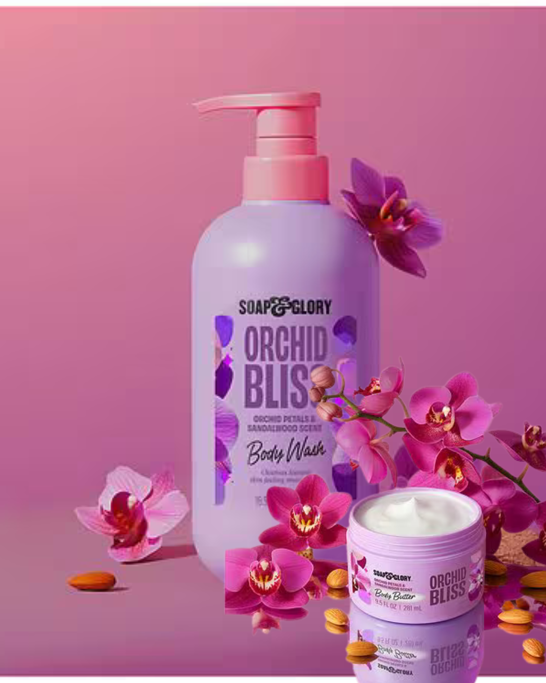 Soap & Glory Body Wash and Body Butter Duo - Orchid Bliss