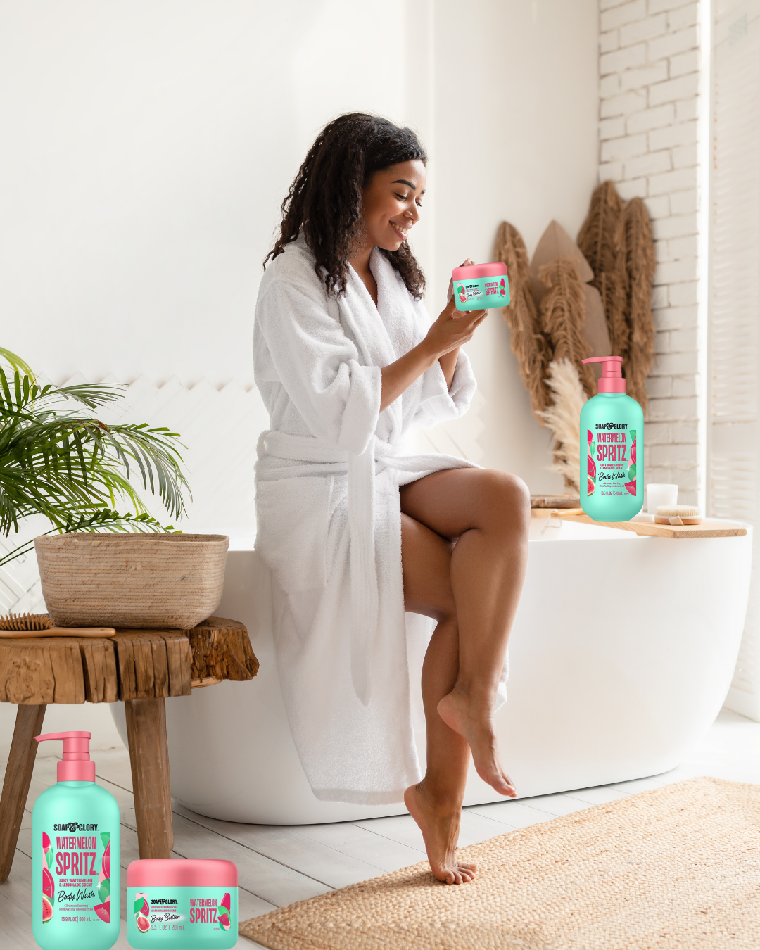 Soap & Glory Body Wash & Body Butter Combo - Watermelon Spritz