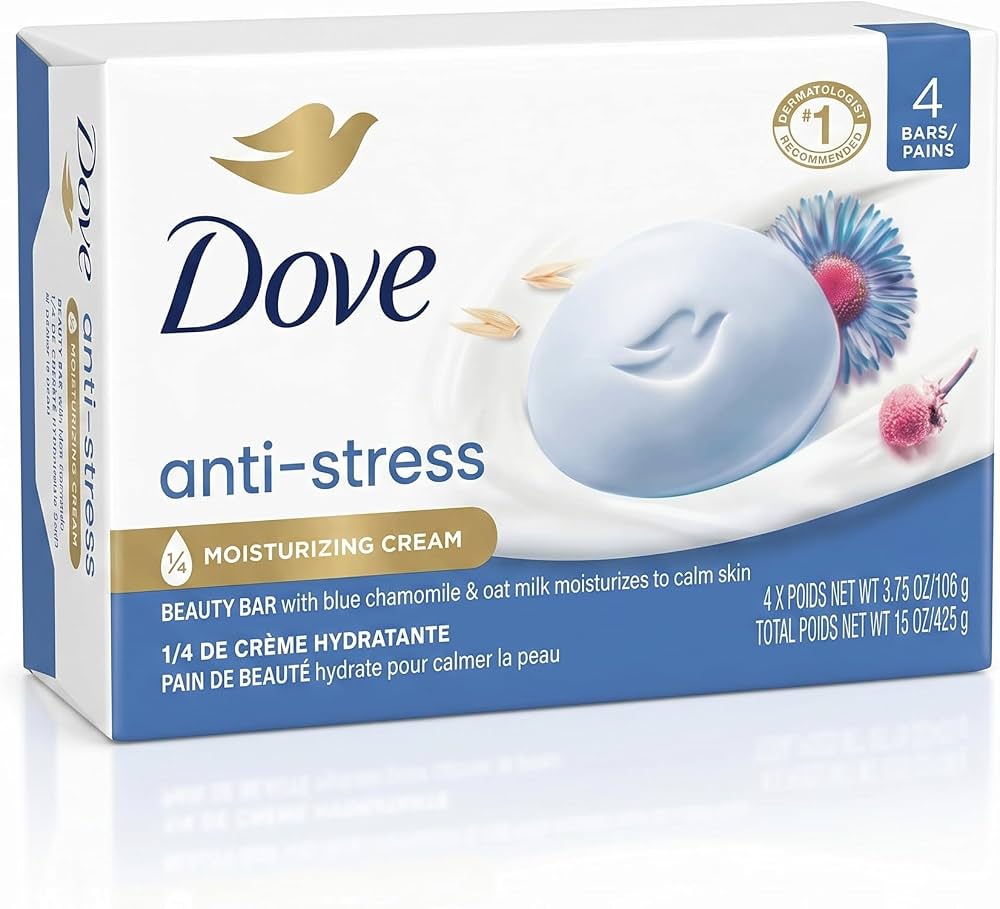 Dove Anti- stress Soap Bar (Pack of 4)