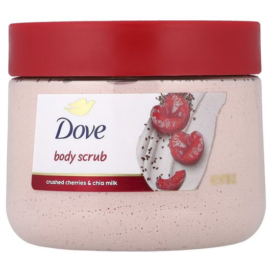 Dove Body Scrub, Crushed Cherries & Chia Milk, 15 oz