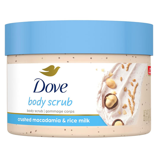 Dove Scrub Macadamia & Rice Milk  10.5 oz