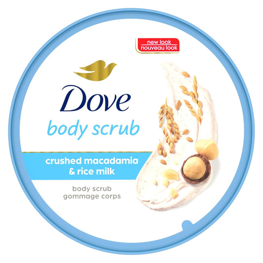 Dove Scrub Macadamia & Rice Milk  10.5 oz