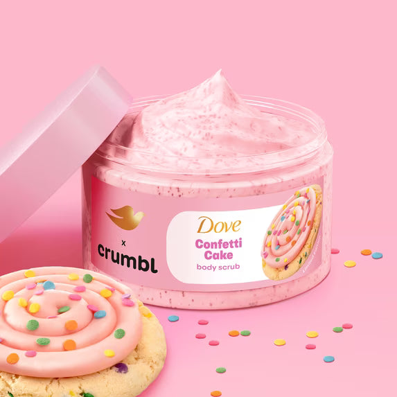 Dove Crumbl Confetti Cake Body Scrub