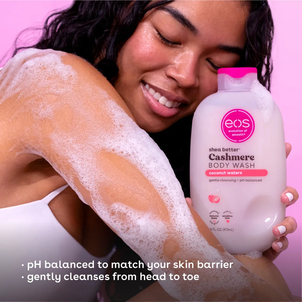 Eos Shea Better Cashmere Body Wash - Coconut Waters , Creamy Gel Formula, 16 oz.
