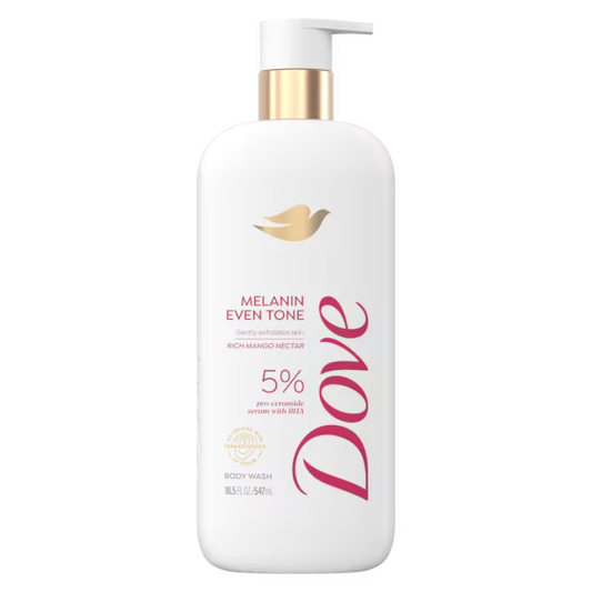 Dove Melanin Even Tone Body Wash- 18.5 fl oz