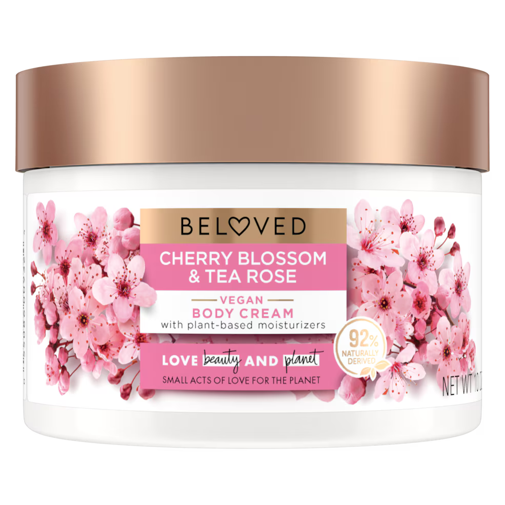 Beloved Cherry Blossom & Tea Rose (Vegan) Body Cream- 10 oz
