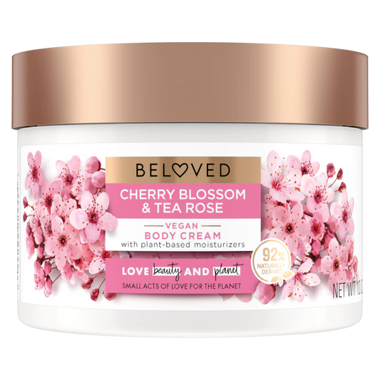 Beloved Cherry Blossom & Tea Rose (Vegan) Body Cream- 10 oz