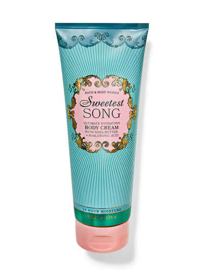 Bath & Body Works Sweetest Song Body Cream 8 oz & Fine Fragrance Mist 8 fl oz