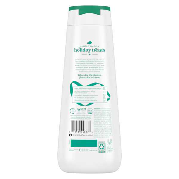 Dove Peppermint Bark Limited Edition Body Wash- 20 FL OZ