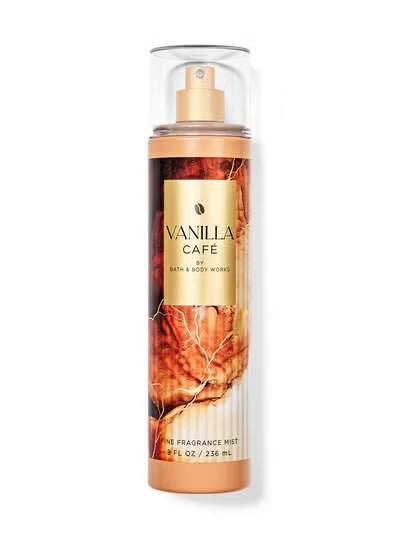 Bath & Body Works Vanilla Cafe Body Cream 8 oz & Fine Fragrance Mist 8 fl oz