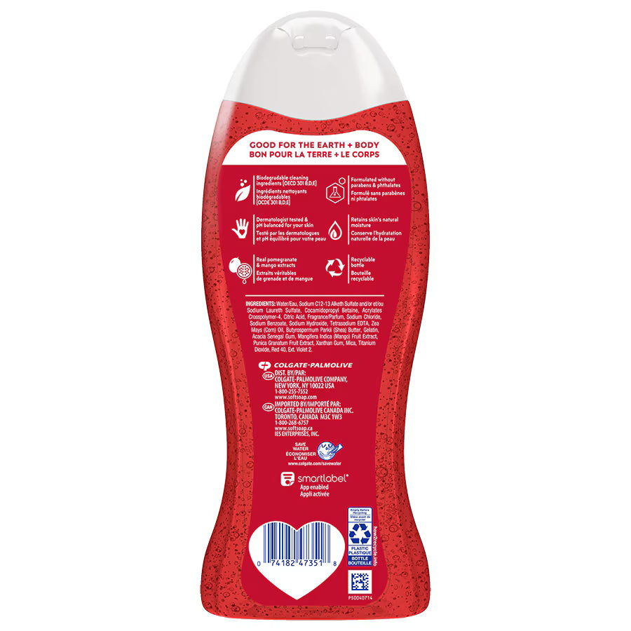 Softsoap Energizing Pomegranate & Mango Spritz- 20 fl oz Body Wash