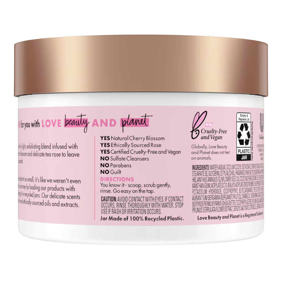 Beloved Cherry Blossom & Tea Rose Whipped Body Scrub-