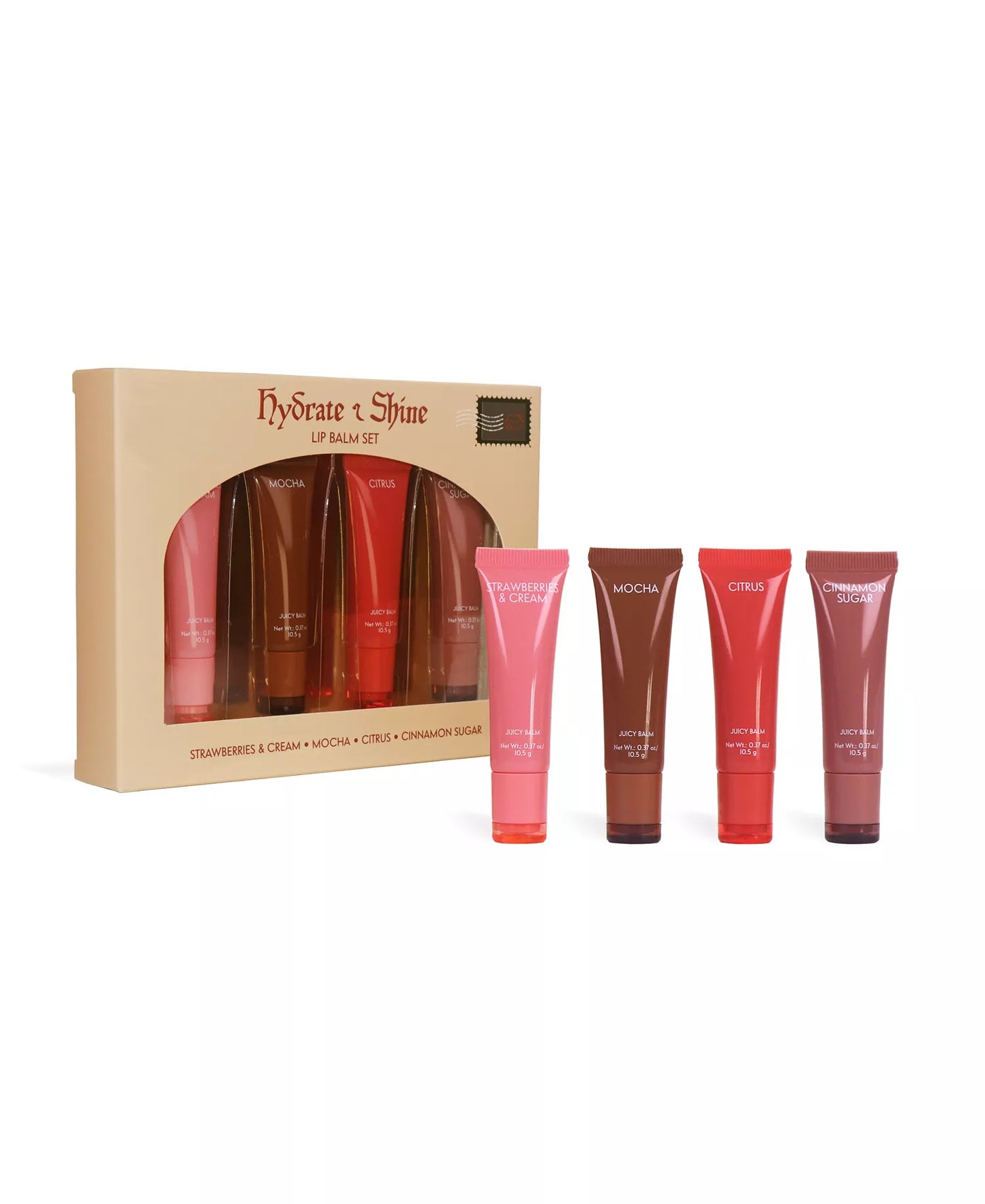 Hydrate & Shine Lip Balm Set - 4PC
