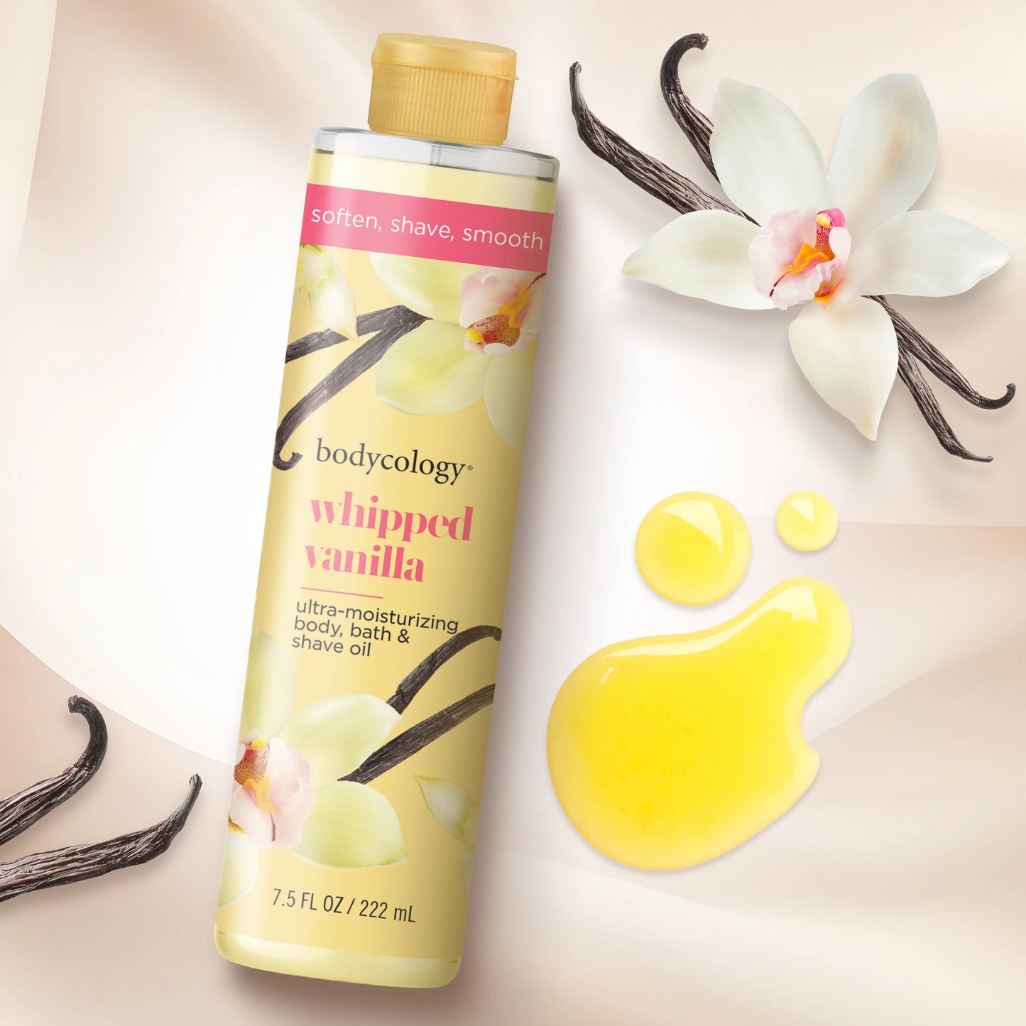 Bodycology Whipped Vanilla Body, Bath & Shave Oil 7.5 fl oz