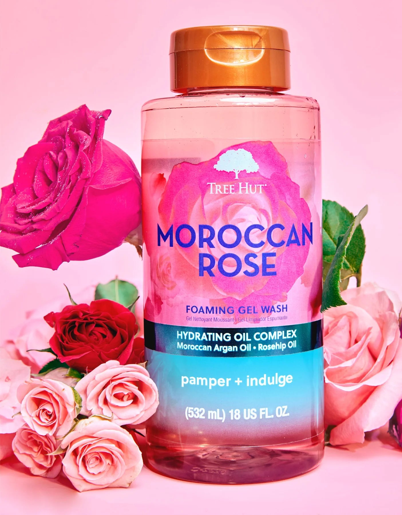 Tree Hut - Moroccan rose foaming gel wash