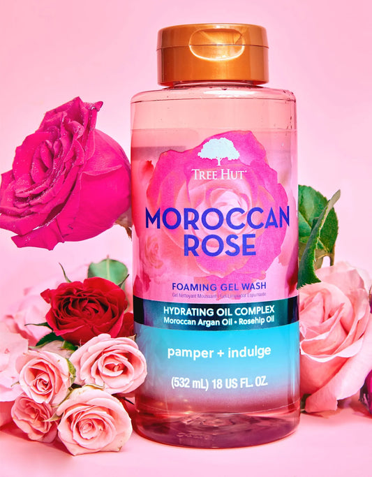 Tree Hut - Moroccan rose foaming gel wash