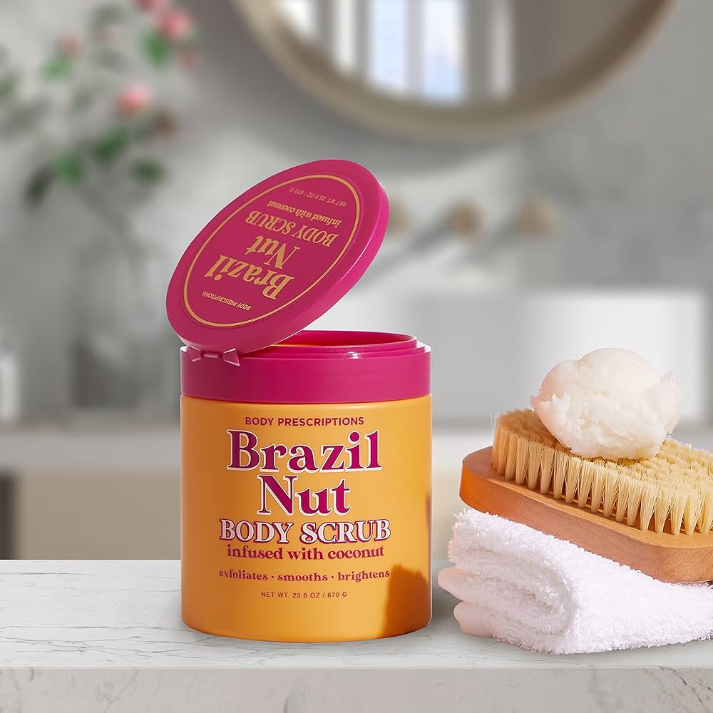 Body Prescriptions Brazil Nut Body Scrub - Infused with coconut 23.3 OZ