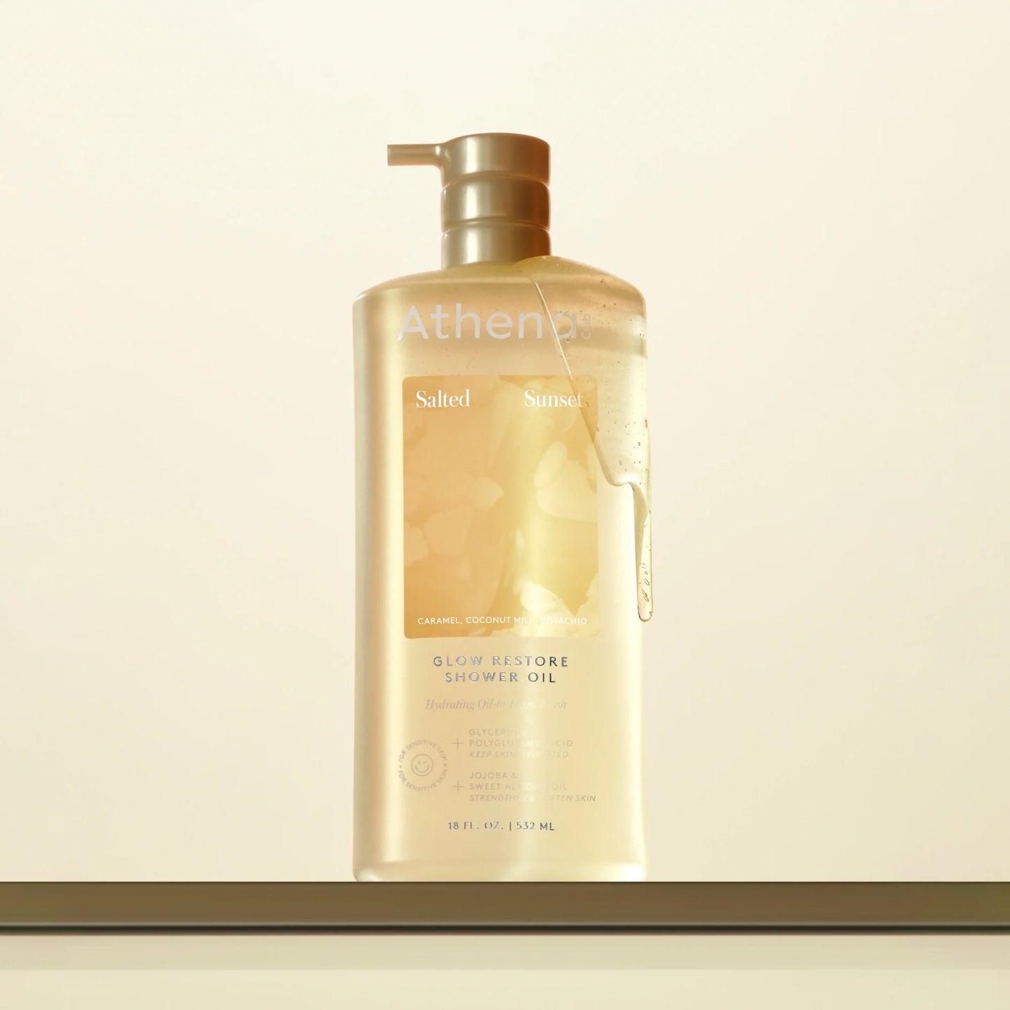 Athena Club Glow Restore Shower Oil - Salted Sunset - 18 fl oz