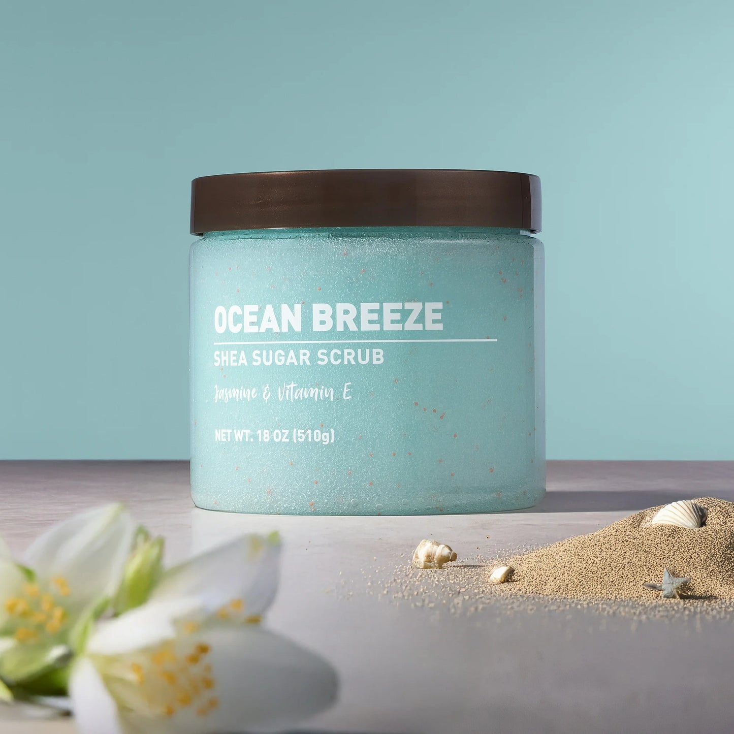 Equate Ocean Breeze Shea Sugar Body Scrub 18 oz - Exfoliating and Moisturizing Formula