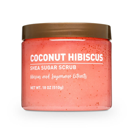 Equate Coconut Hibiscus Shea Sugar Scrub with Shea Butter, 18 oz