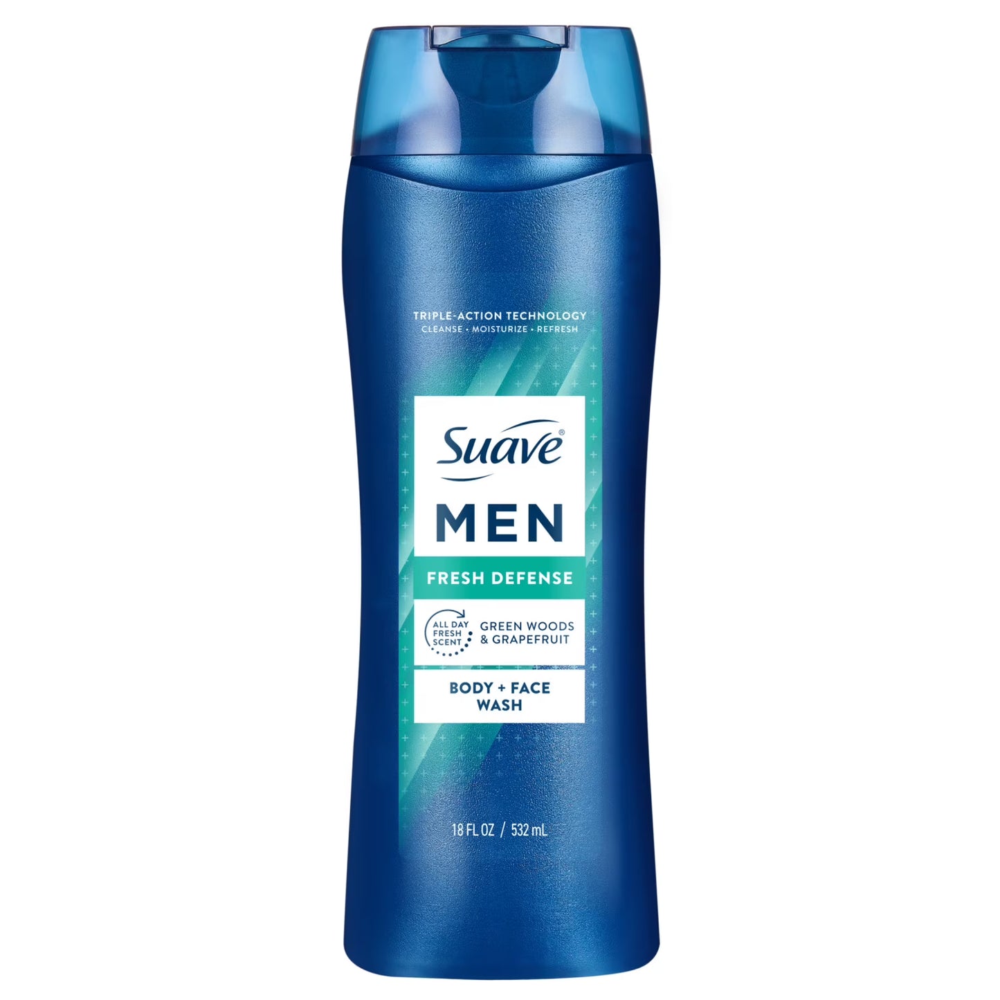 Suave Men Body Wash, Fresh Defense, 18 oz