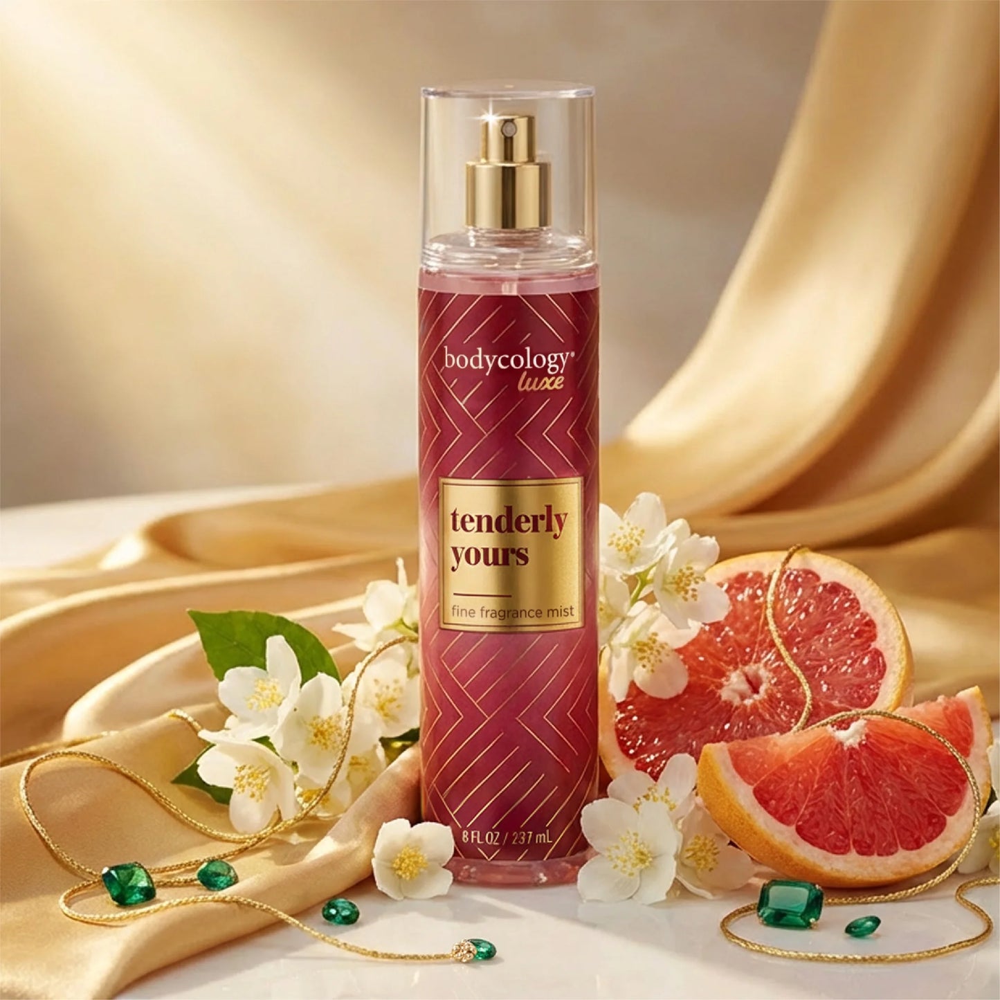 Bodycology Luxe Fragrance Body Mist, Tenderly Yours, 8 fl oz (Inspired by Chanel Chance Eau Tendre)