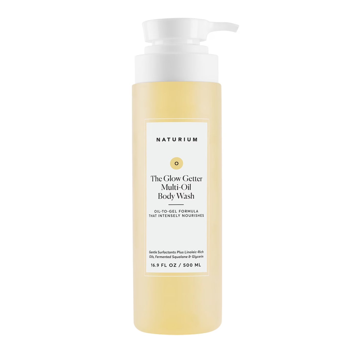 Naturium The Glow Getter Multi-Oil Hydrating Body Wash, Gentle Cleanser, 16.9 fl oz