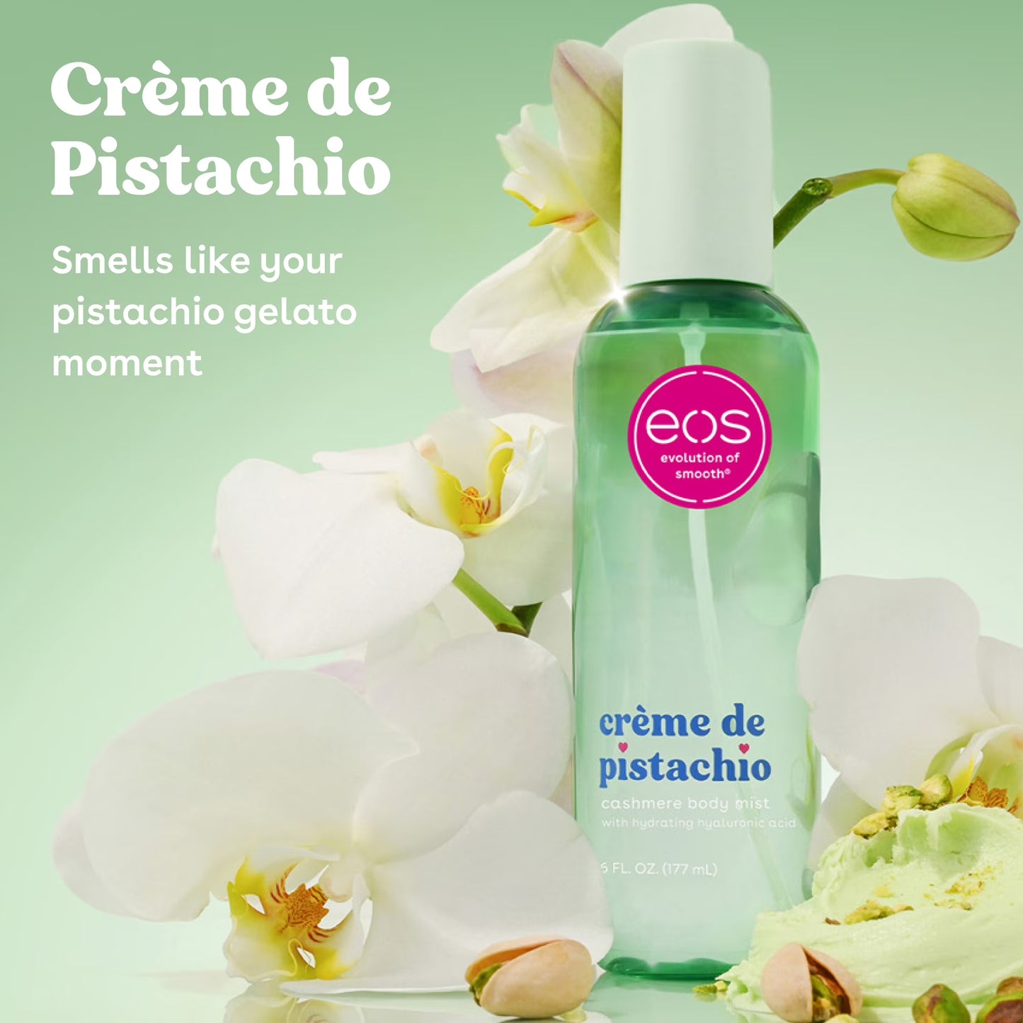 eos Cashmere Body Mist - Crème de Pistachio - 6 fl oz