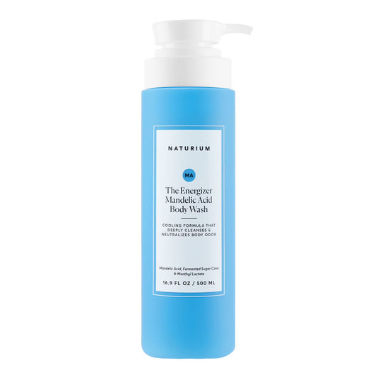 Naturium The Energizer Body Wash, Cooling & Refreshing Formula with Mandelic Acid, Deeply Cleanses & Neutralizes Body Odor, 16.9 fl oz