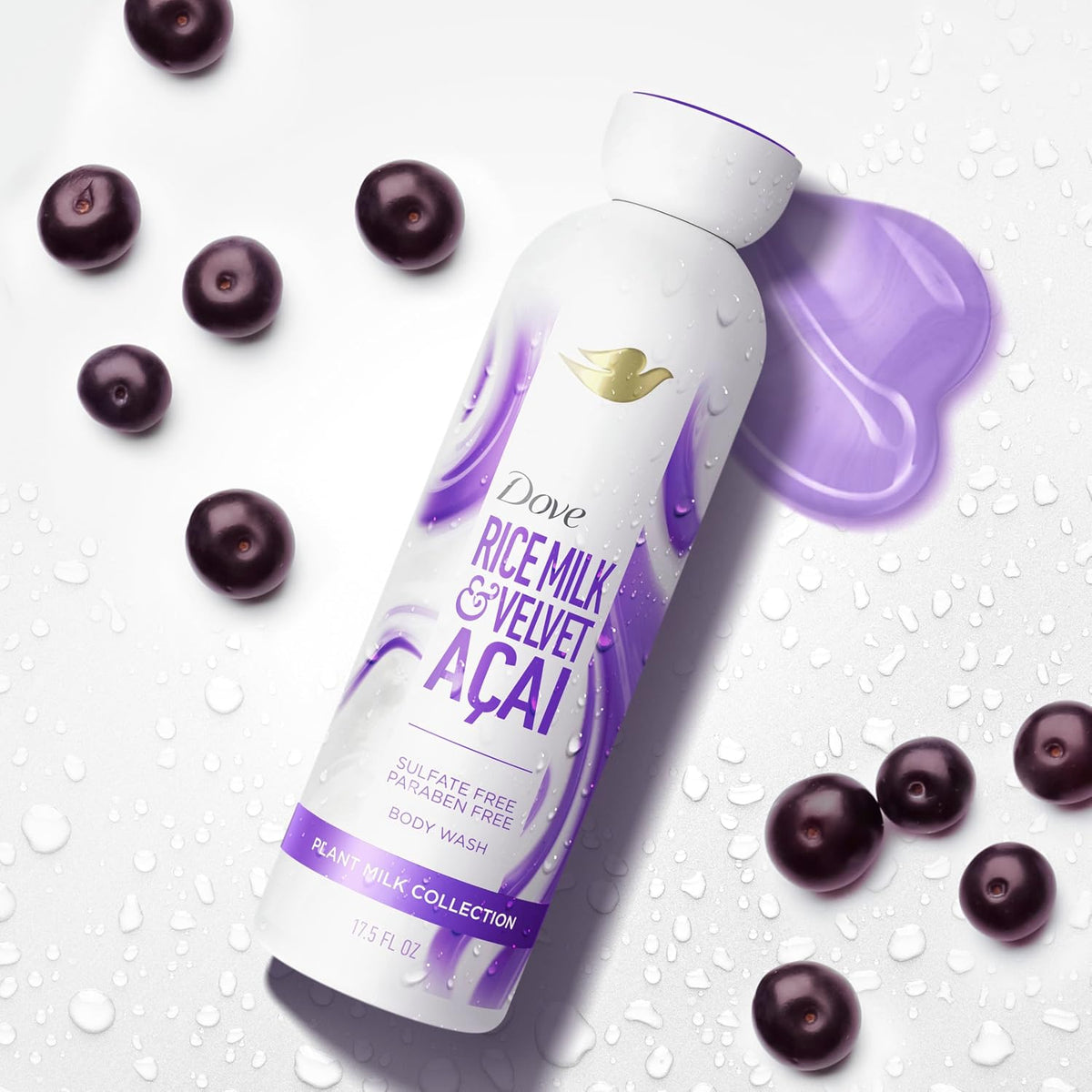 Dove Rice Milk & Velvet Acai Body Wash